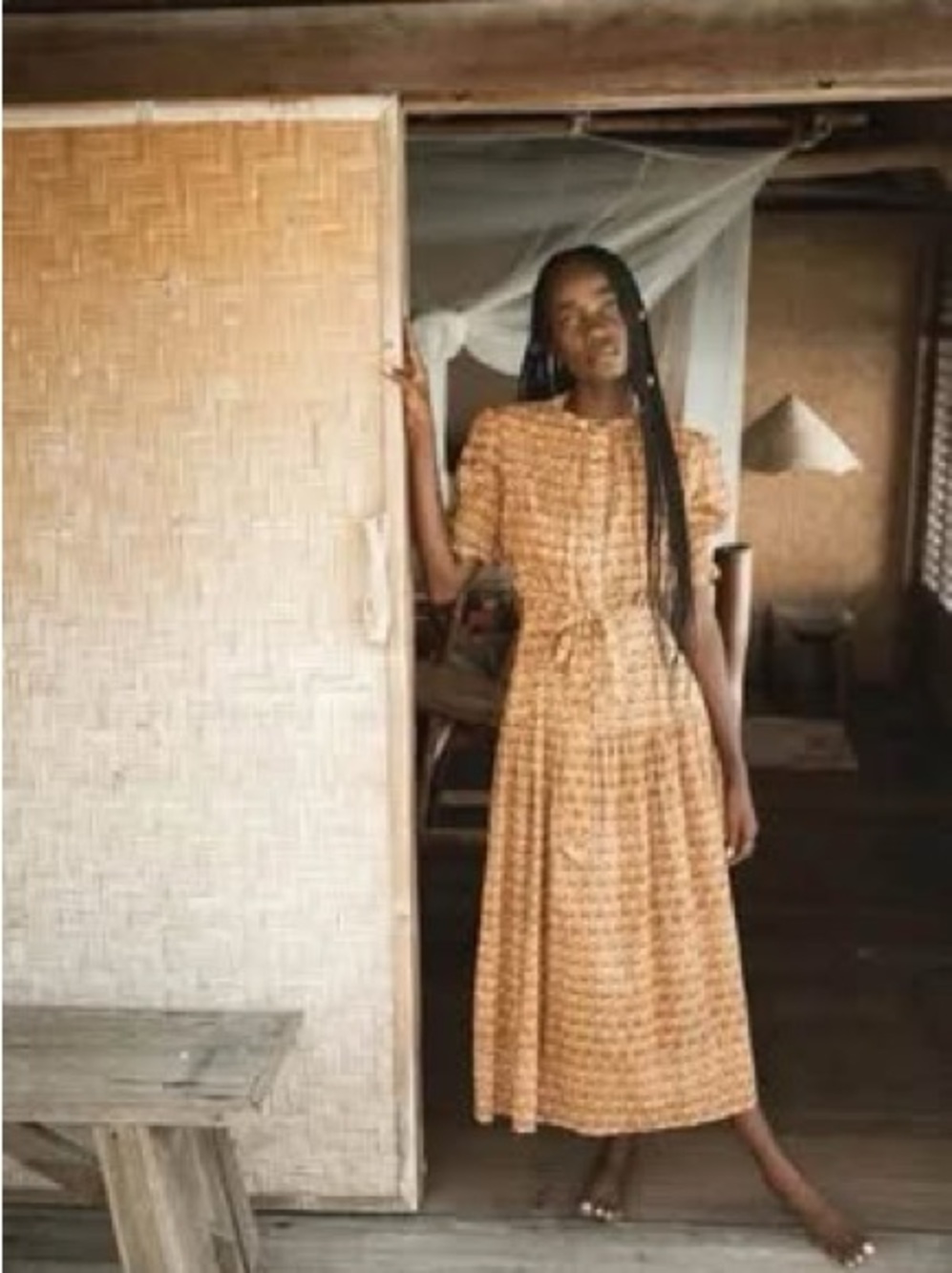 Block Print Daughters of India Dress Cotton Large